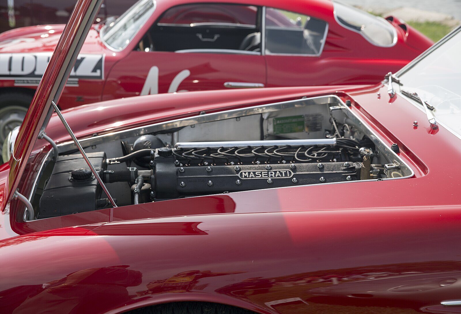 1956_Maserati_A6G-54_Zagato_Coupé_no_2160,_engine_(Greenwich_2019)